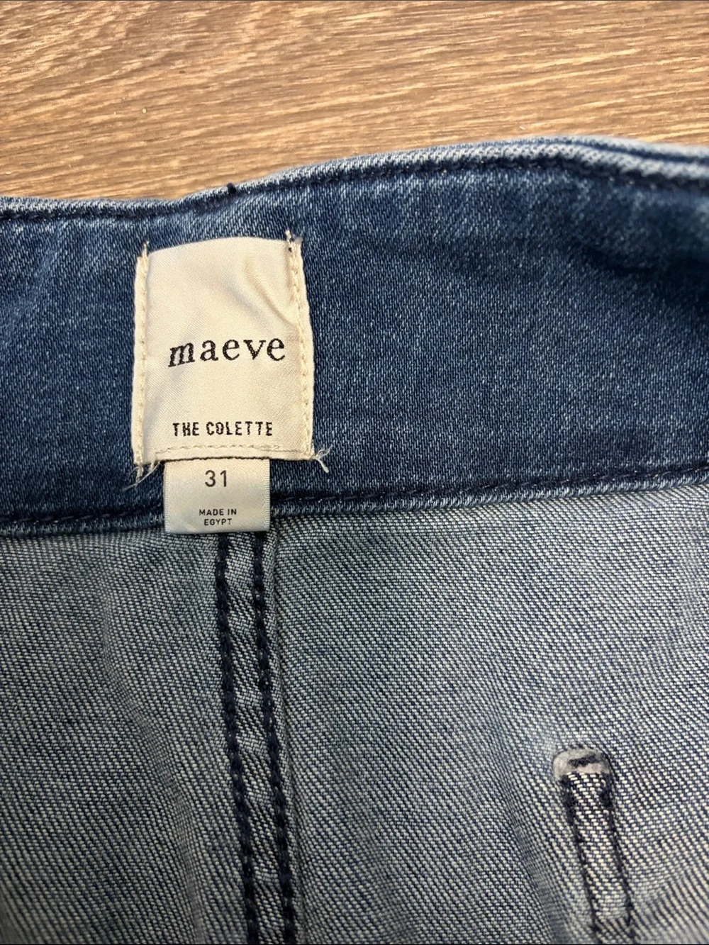 Maeve Dark Blue Wide Leg Jeans from Anthropologie - Picture 2 of 5
